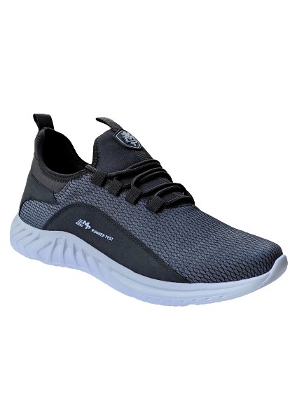 231-1061MR Gri-Siyah Erkek Günlük Sneakers Ayakkabı