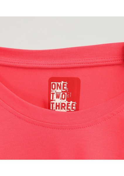 One Two Three Kadın T-Shirt %95 Koton %5 Elestan fırsatları
