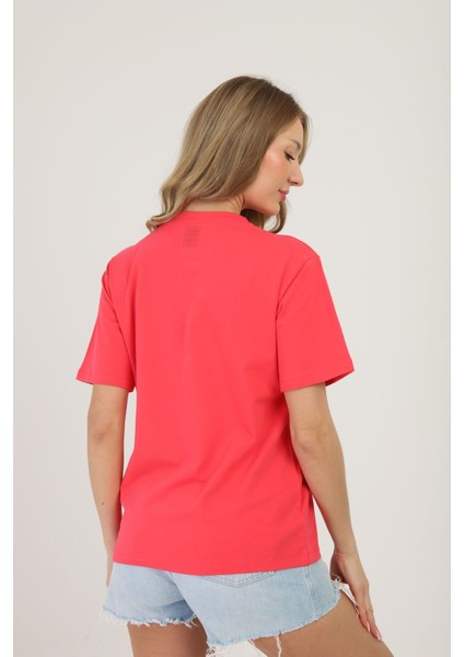 One Two Three Kadın T-Shirt %95 Koton %5 Elestan indirimleri