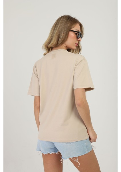 One Two Three Kadın T-Shirt %95 Koton %5 Elestan indirimleri