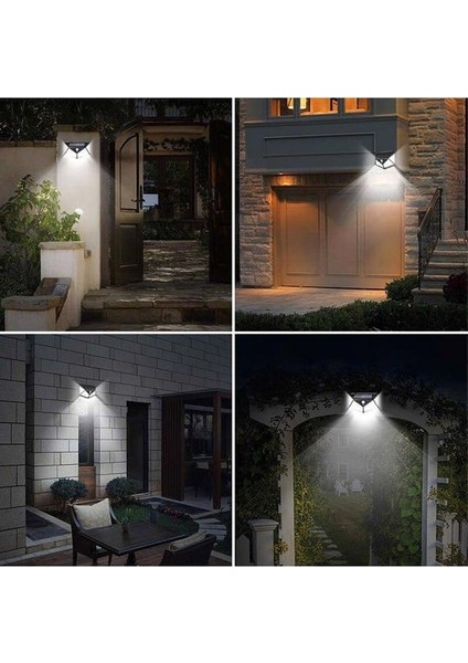 Hareket Sensörlü 114 LED Bahçe Lambası - 3 Modlu Solar Aydınlatma Su Geçirmez