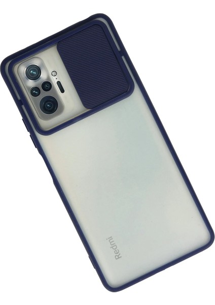 Xiaomi Redmi Note 10 Pro Kılıf Palm Buzlu Kamera Sürgülü Silikon - Lacivert Bstmy fiyatları