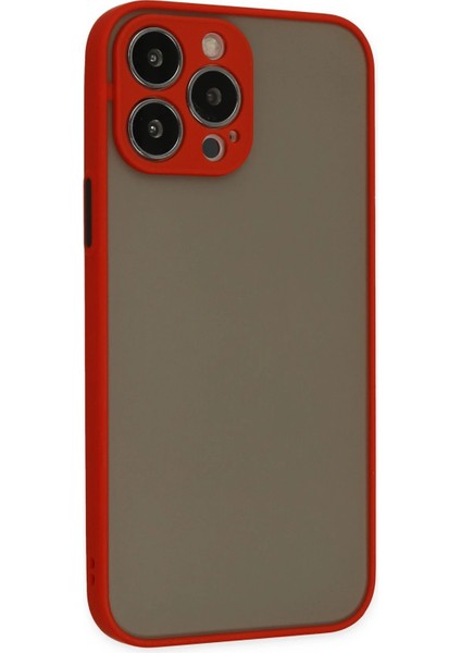 Iphone 15 Pro Kılıf Montreal Silikon Kapak - Kırmızı Bstmy