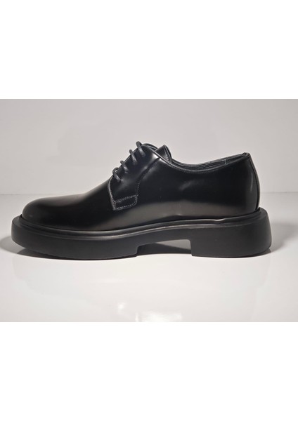 030 Gerçek Deri El Yapımı Siyah Açma Casual Ayakkabı modelleri