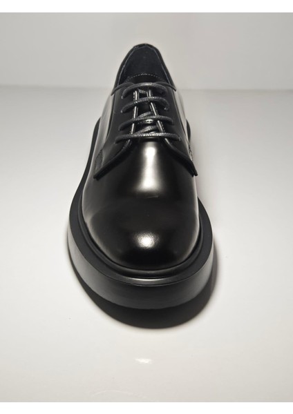 030 Gerçek Deri El Yapımı Siyah Açma Casual Ayakkabı fırsatları