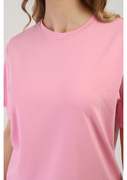 One Two Three Kadın T-Shirt %95 Koton %5 Elestan modelleri