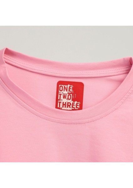 One Two Three Kadın T-Shirt %95 Koton %5 Elestan fırsatları