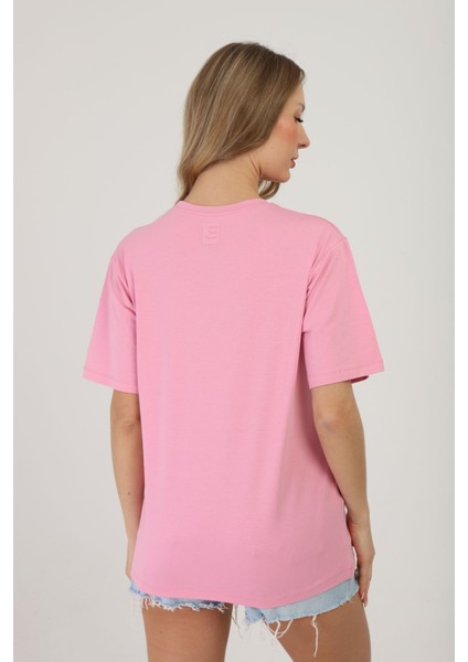 One Two Three Kadın T-Shirt %95 Koton %5 Elestan indirimleri