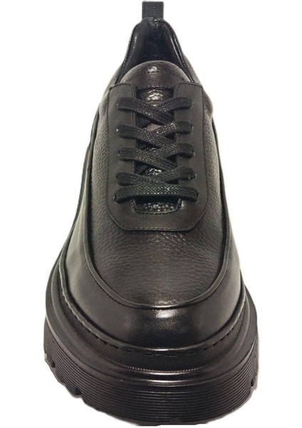 0K534 Model Hakiki Deri El Yapımı Erkek Siyah Casual Ayakkabı modelleri