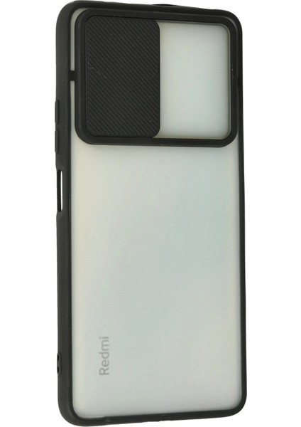 Xiaomi Redmi Note 10 Pro Kılıf Palm Buzlu Kamera Sürgülü Silikon - Siyah Bstmy