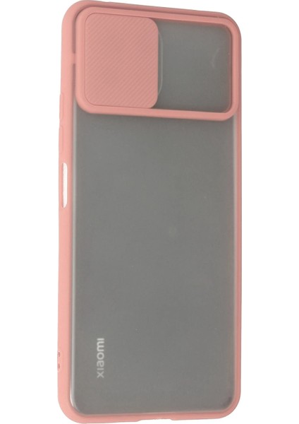 Xiaomi Mi 11 Lite Kılıf Palm Buzlu Kamera Sürgülü Silikon - Pembe Bstmy