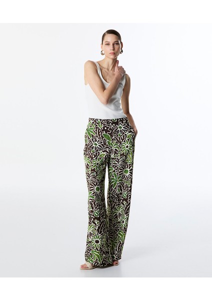 Çiçek Desen Pantolon TS1250003228022