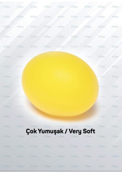 Silikon Topu Sarı El Egzersiz Topu Fizik Tedavi Topu El Bilek Parmak Güçlendirme Topu Sarı