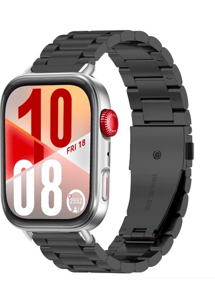 Huawei Watch Fit 4 Fit 4 Pro Uyumlu Paslanmaz Döküm Çelik Metal Kordon Dayanıklı ve Şık