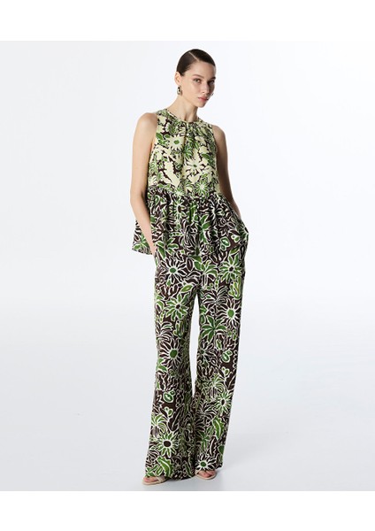 Çiçek Desen Pantolon TS1250003228022