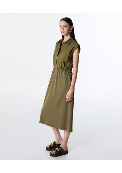 Kumaş Mıx Midi Elbise TS1250002484022 modelleri