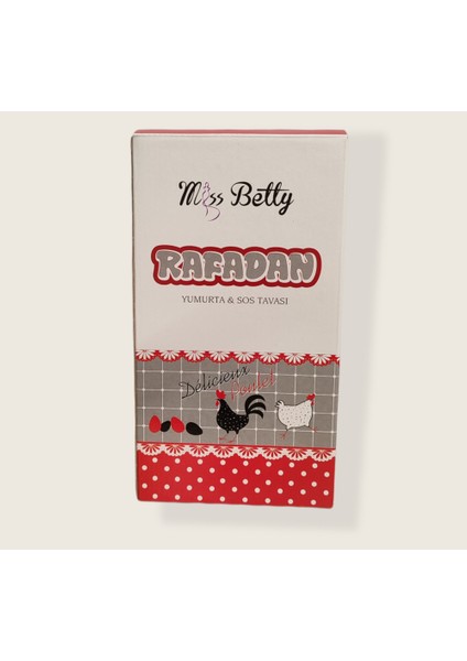 AYYBUU Miss Betty Emaye 12 cm Rafadan Yumurtalık, Sos Tenceresi, Küçük Emaye Tencere