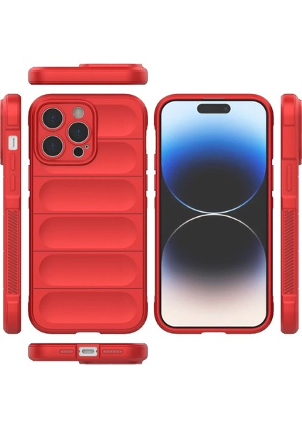 Iphone 15 Pro Kılıf Optimum Silikon - Kırmızı Bstmy