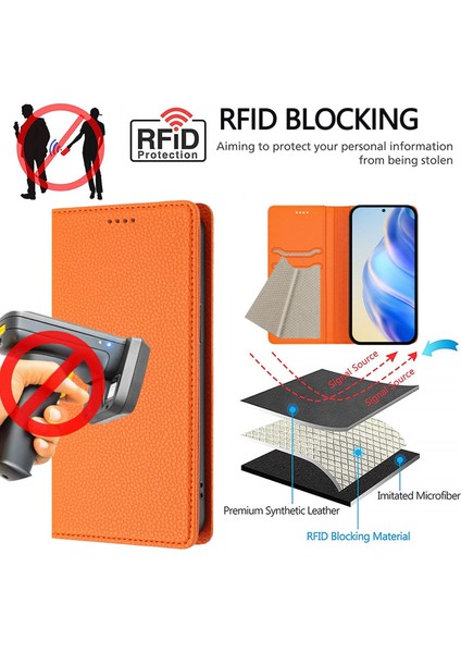 Oppo Reno 13 Pro Için Kılıf Manyetik Kapatma Ince Rfıd Engelleme Deri Cüzdan Telefon Kılıfı Kart Yuvaları ile (Yurt Dışından) fırsatları