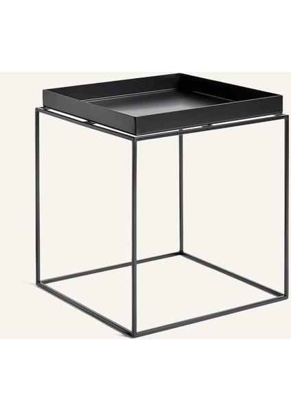 Tray Yan Sehpa, Toz Kaplamalı Çelik Gövde ve Çıkarılabilir Tepsi, Modern Tasarım