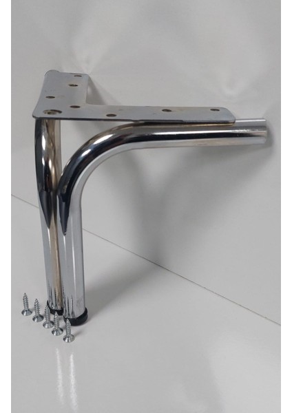 Yağmur MODEL18 cm Krom Metal Mobilya Ayağı