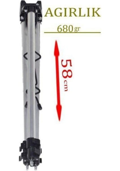 Alüminyum Teleskopik Katlanır Çantalı-Kilitli Kamış Dayama ( Tripod ) modelleri