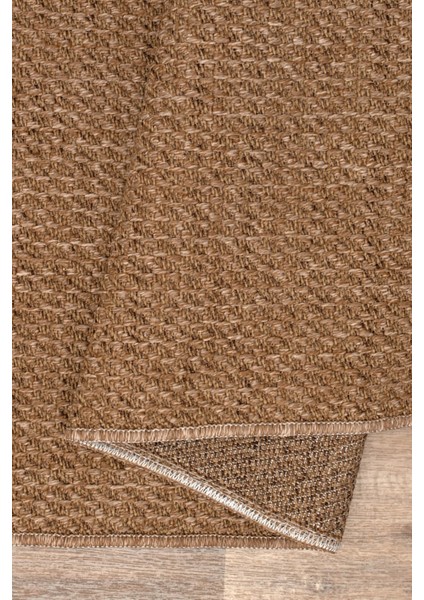Juteks Naturel Jüt Halı Örme Kilim Sisal Hasır Halı Yıkanabilir Mutfak Balkon Halısı Kaymaz Taban Bej Renk