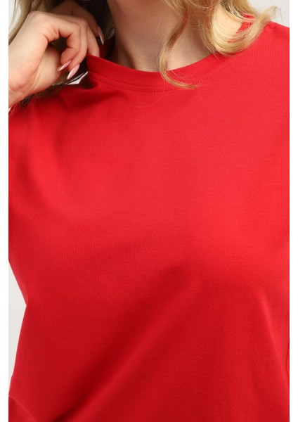 One Two Three Kadın T-Shirt %95 Koton %5 Elestan modelleri