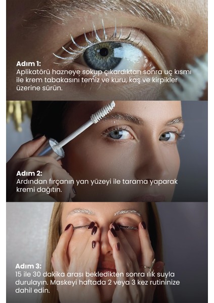 Kaş Kirpik Maskesi 9.5ml - Su Bazlı Parlatıcı Nemlendirici Onarıcı Vegan (%1 Keratin – Biotin)