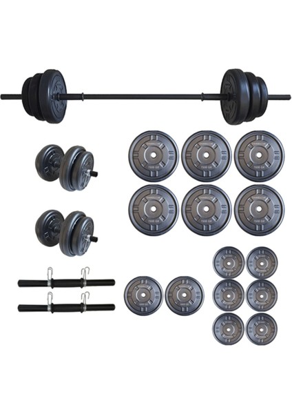 75 kg Halter Seti Dambıl Ağırlık ve Vücut Geliştirme Aleti 75 kg Spor
