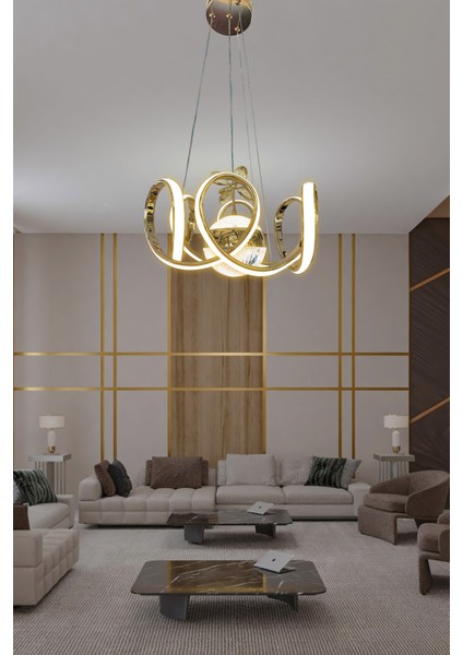 Melisa Modern Sarkıt LED Avize Powerled Lümen Gücü Yüksek