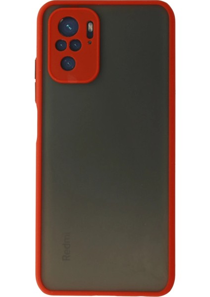 Xiaomi Redmi Note 10 Kılıf Montreal Silikon Kapak - Kırmızı Bstmy