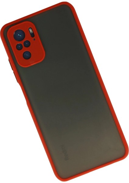 Xiaomi Redmi Note 10 Kılıf Montreal Silikon Kapak - Kırmızı Bstmy