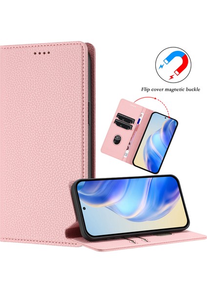 Tecno Spark 10 Pro 4g Için Kılıf Manyetik Kapatma Ince Rfıd Engelleme Deri Cüzdan Telefon Kılıfı Kart Yuvaları ile (Yurt Dışından)