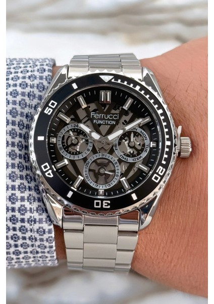 Function 3 Atm Siyah Gümüş Çelik Kordon&kasa Erkek Kol Saati+Bileklik ZMFER094 modelleri