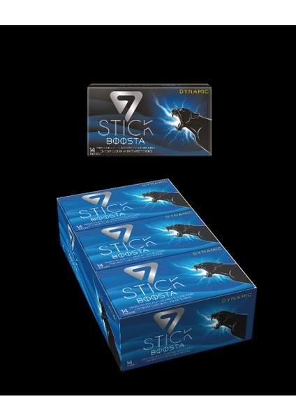 7stıck Sekersız 14LU Karışık Meyve Aromalı Sakız 29GR (12 Adet)