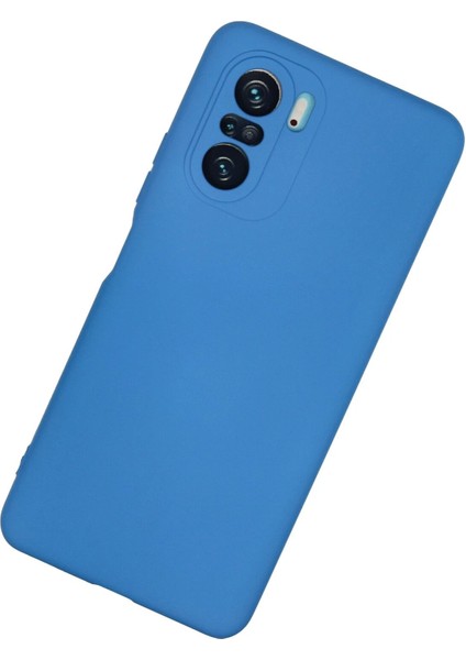 Xiaomi Poco F3 Kılıf Nano Içi Kadife Silikon - Mavi Bstmy