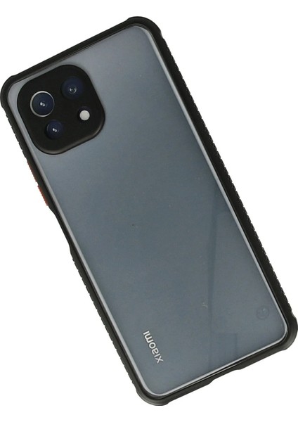 Xiaomi Mi 11 Lite Kılıf Miami Şeffaf Silikon - Siyah Bstmy
