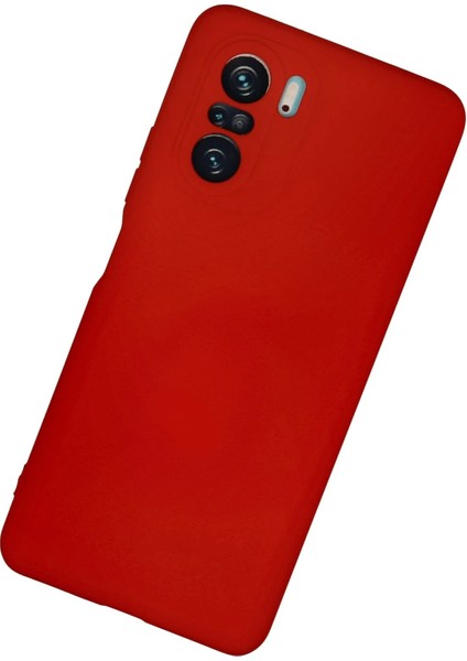 Xiaomi Poco F3 Kılıf Nano Içi Kadife Silikon - Kırmızı Bstmy