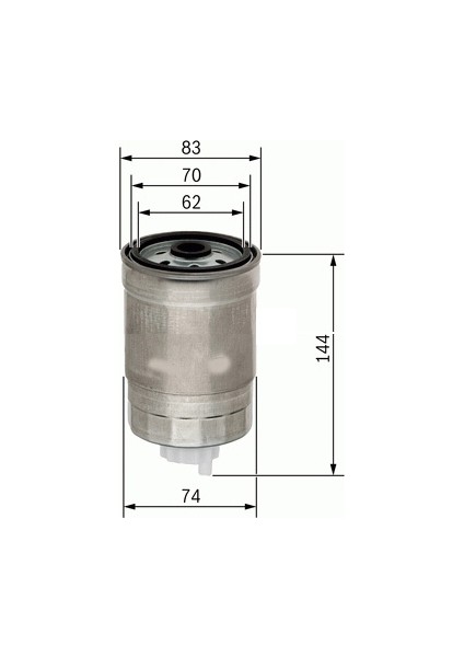 Yakıt Filtresi Accent-Getz-I30-Sante Fe-Sonato V-Sorento 1.5-2.0-2.2-2.5 Crdı Su Sensörlü x 319222B900-319222R900