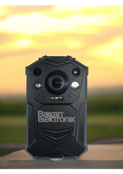 BALKAN ELEKTRONİK Polis Yaka Kamerası 64GB Dahili Hafıza