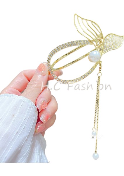 Bükülmüş Klips Başın Arkası Plaka Saç Tek Klips (Yurt Dışından)