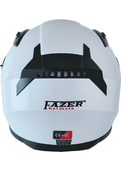 Motosiklet Kask Ece 22.R06 Double Vizörlü Full Face Motor Kaskı White fırsatları