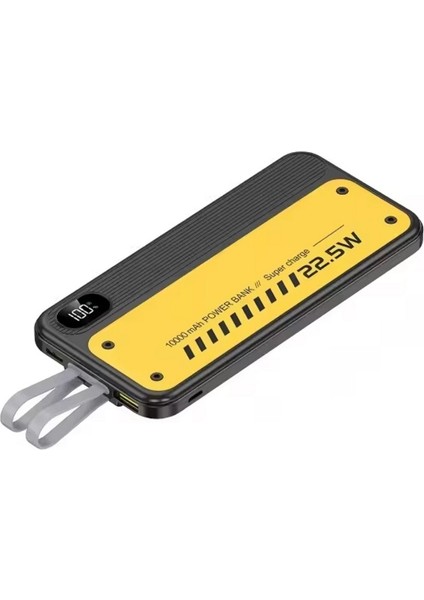 H6 dijital Göstergeli Dahili Çoklu Kablolu 10000 Mah Powerbank Sarı fiyatları