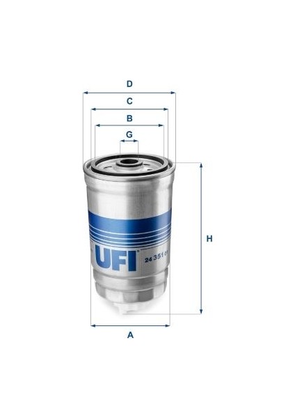 Yakıt Filtresi Astra F 91-98 - Vectra A-Vectra B 92-98 - Kadett E 88-91 1.7 Td Oe 813024-813565-90016800-90486908