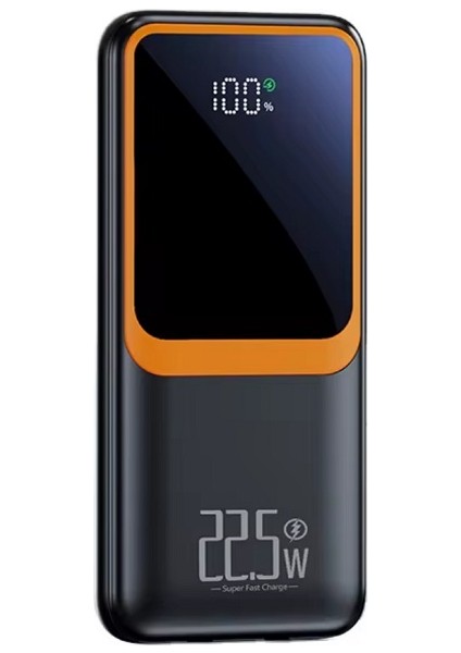 H32 Dijital Göstergeli Dahili Çoklu Kablolu 10000 Mah Powerbank Siyah