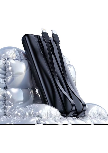 H32 Dijital Göstergeli Dahili Çoklu Kablolu 10000 Mah Powerbank Siyah fiyatları