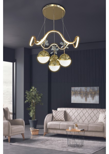 Zikzak 4 Toplu Modern Sarkıt LED Avize fırsatları