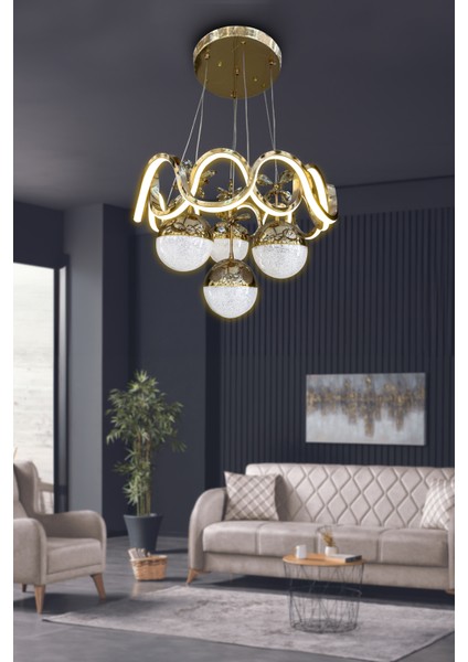 Sefa 4 Toplu Modern Sarkıt LED Avize