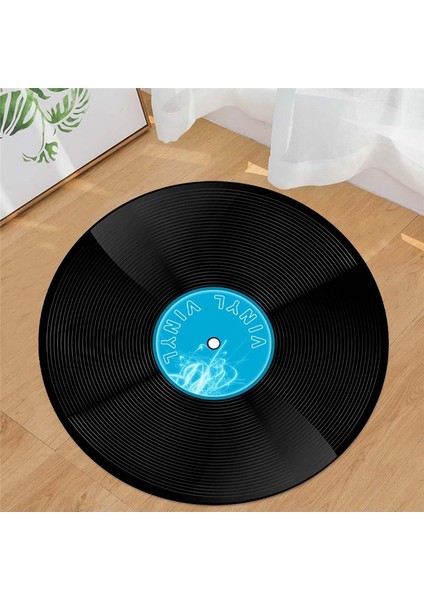 Gerçek Mavi Taş Plak Şeklinde Halı | Makinede Yıkanabilir – Süngerli Yüzey – Kaymaz Dot Taban